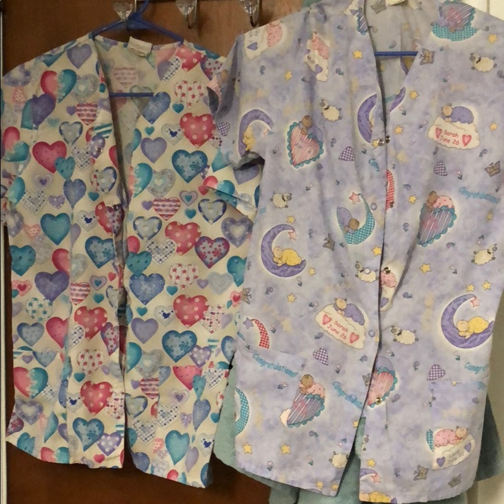 TWO SCRUB SWEATERS! A BUNDLE!